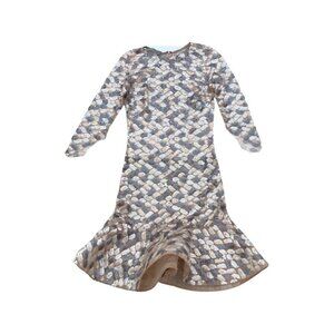 SILVIA TCHERASSI sequin long sleeve mesh dress size 6